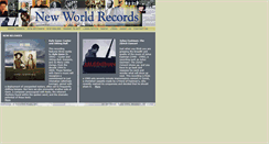 Desktop Screenshot of newworldrecords.org