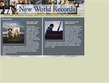 Tablet Screenshot of newworldrecords.org